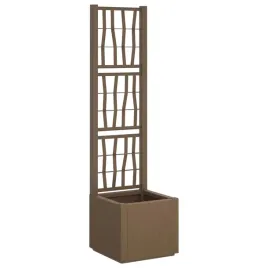 donica-ogrodowa-z-trellem-brazowy-36-x-36-x-140-cm-pp