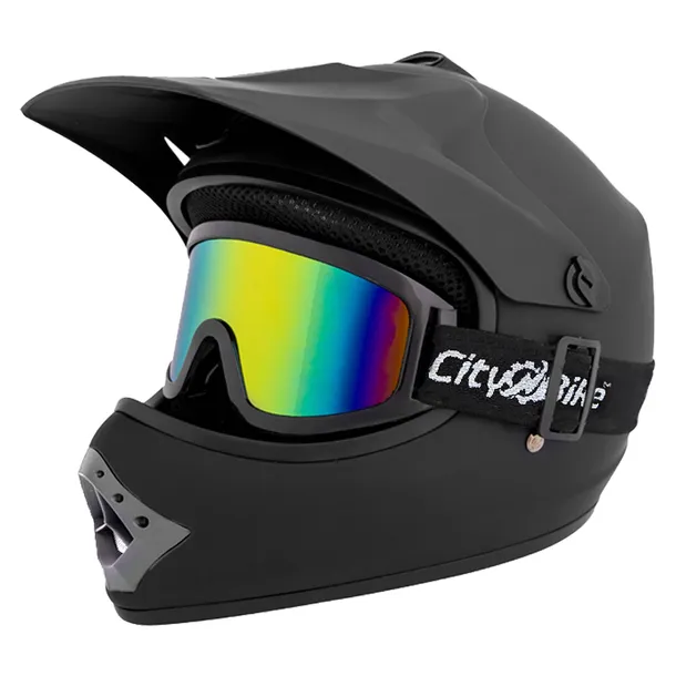 Kask dla dzieci Crossowy Gogle Enduro Mini Quad ATV Cross BMX Hulajnoga L