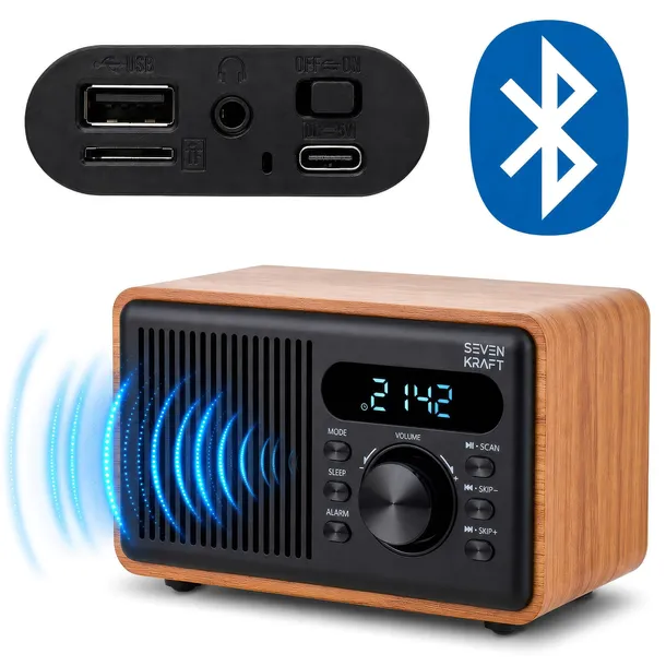 RADIO RADIOBUDZIK KUCHENNE WYŚWIETLACZ BLUETOOTH FM AUX USB