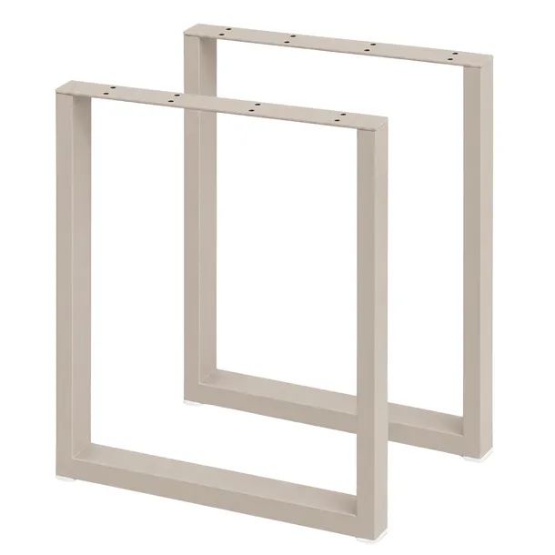 Nogi metalowe do stołu, biurka kaszmirowe 60x72 profil 6x2 komplet 2 szt