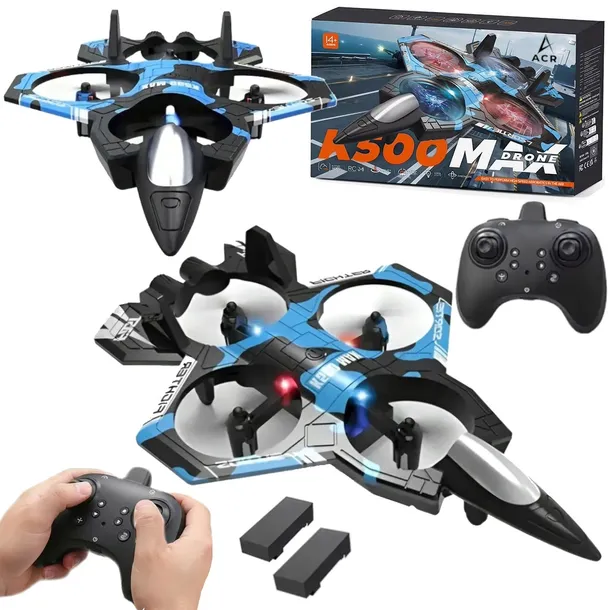 SAMOLOT ZDALNIE STEROWANY DRON RC MODEL LATAJĄCY PILOT LED 2x akumulator