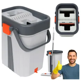 mop-plaski-obrotowy-z-wiadrem-dwukomorowym-wyciskaczem-4-wklady-gratis