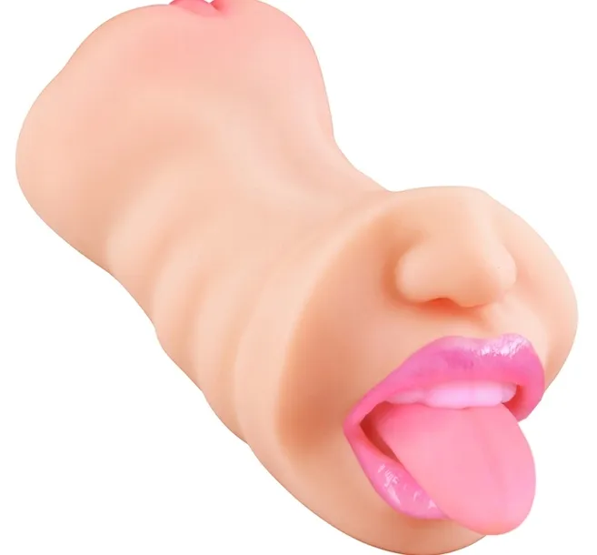 Masturbator Męski SZTUCZNA Pochwa Usta Sex Oralny ZABAWKI EROTYCZNE GADŻETY