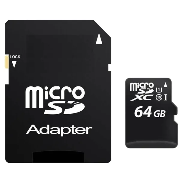 KARTA PAMIĘCI MICRO SD 64GB + ADAPTER CLASS 10 v30 pro 60 gb a1 u3