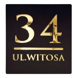 nowoczesna-tabliczka-adresowa-z-numerem-domu-i-nazwa-ulicy-w-kolorze-czarnej-satyny-ze-zlotymi-elementami