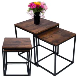 stoliki-kawowe-kwadratowe-zestaw-2w1-loft-nowoczesne-dab-antyczny-52-cm