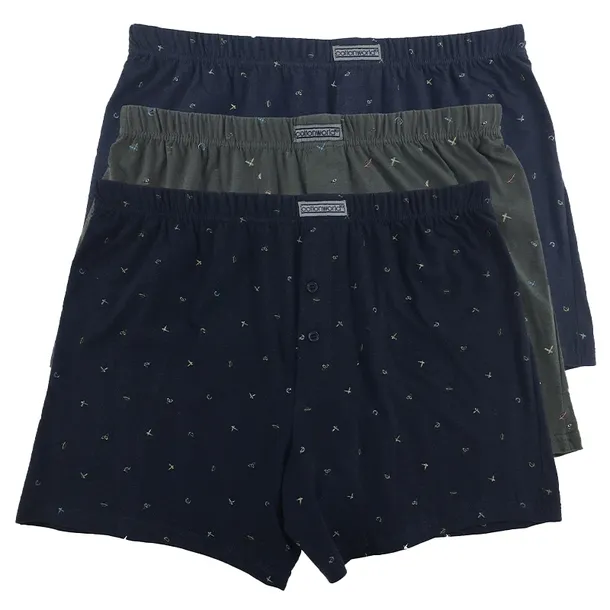 3x BOKSERKI LUŹNE 100% Bawełna Cotton World XXL
