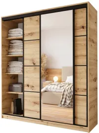 przesuwna-szafa-z-lustrem-i-drazkami-180-cm-dab-artisan-largo