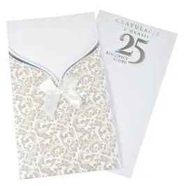kartka-z-zyczeniami-na-rocznice-z-okazji-25-rocznicy-slubu-biala-ornamenty
