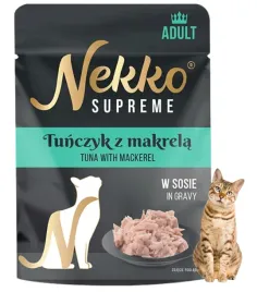 nekko-supreme-adult-mokra-karma-dla-kota-tunczyk-z-makrela-w-sosie-70g