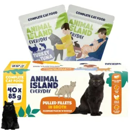 animal-island-cielecina-krolik-indyk-tunczyk-w-rosole-dla-kota-40x-85g
