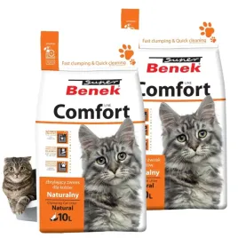 super-benek-comfort-naturalny-zwirek-bentonitowy-zbrylajacy-dla-kota-2x-10l