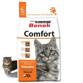 super-benek-comfort-naturalny-zwirek-bentonitowy-zbrylajacy-dla-kota-10-l