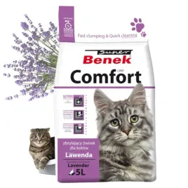super-benek-comfort-lawendowy-zwirek-bentonitowy-zbrylajacy-dla-kota-5-l