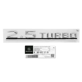emblemat-tylnej-klapy-2-5-turbo-mercedes-w201-190e-a2018171715-oe