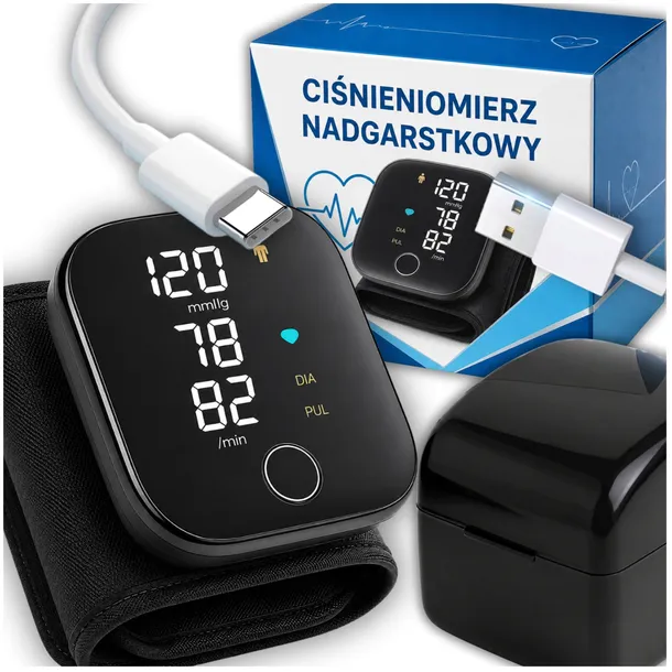 CIŚNIENIOMIERZ NADGARSTKOWY ELEKTRONICZNY AUTOMATYCZNY CZYTELNY EKRAN LCD
