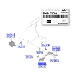 slizg-uchwyt-tylnego-zderzaka-prawy-kia-ev6-86654-cv000-86654cv000