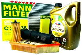 4-filtry-mann-febi-5l-oleju-0w30-total-eff-bmw-x3-g01-x4-g02-18d-20d-2-0d