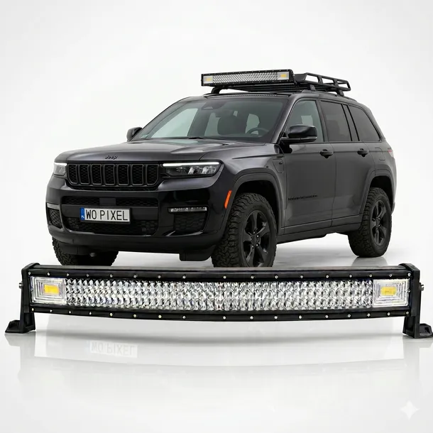 LAMPA ROBOCZA DALEKOSIĘŻNA 105 CM ŁUK 12V 24V BELKA LED CREE OFF ROAD 1100W