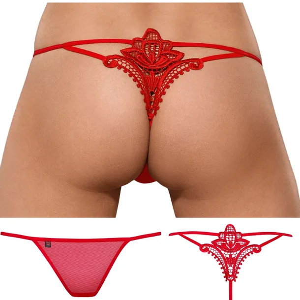 luiza-czerwone-stringi-minimalistyczne-zdobione-haftem-kolor-czerwony-model-luiza-stringi-czerwone
