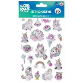 sticker-boo-naklejki-3d-jednorozceblister-23-szt