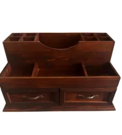 przybornik-organizer-dikom-drewniany-z-szufladami-na-biurko-vintage-loft