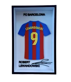 dekoracja-scienna-fana-ramka-z-koszulka-robert-lewandowski-fc-barcelona