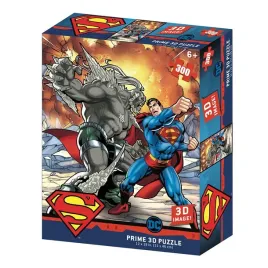 puzzle-3d-lentikularny-superman-kontra-doomsday-300-el-46x31-cm