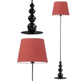 lampa-stojaca-podlogowa-czerwona-abazur-led-e27-do-salonu