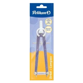 pelikan-cyrkiel-metalowy-12-cm-z-rysikiem-blister-niebiesko-bialy
