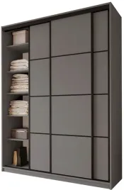 szafa-przesuwna-do-sypialni-grafitowa-180-cm-z-polkami-largo-plus