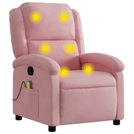 rozkladany-fotel-masujacy-rozowy-obity-aksamitem