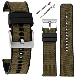 pasek-do-zegarka-hybrydowygumowo-parciany-tekla-zielony-20-mm