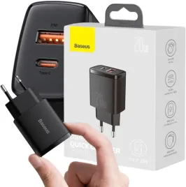 ladowarka-sieciowa-baseus-compact-quick-charger-ccxj-b01-20w-1x-usb-a-1x-usb-c-pd-3-0-qc-3-0-czarna
