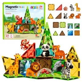 klocki-magnetyczne-konstrukcyjne-dzikie-zwierzeta-dzungla-zoo-27-el