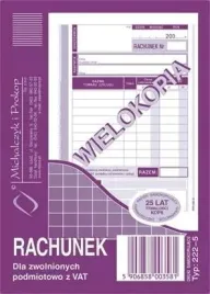 michalczyk-i-prokoprachunek-dla-zwolnionych-z-vat-a6-bloczek-80-kartek