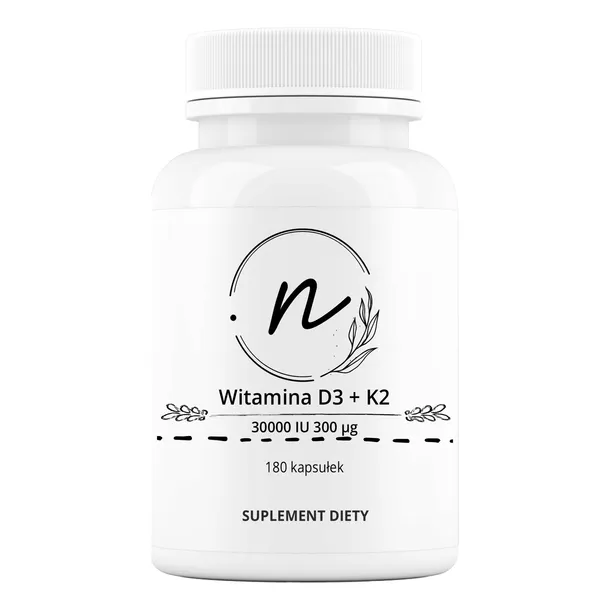 NaturePRO Witamina D3 + K2 30000 IU 300 mcg 180 kapsułek