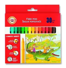 koh-i-noor-flamastry-szkolne-30-kolorow-trojkatne-wodne-atramenty