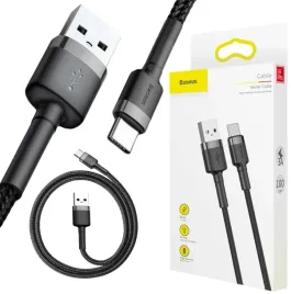 kabel-usb-a-usb-c-baseus-cafule-catklf-bg1-100cm-3a-qc-3-0-czarno-szary-w-nylonowym-oplocie