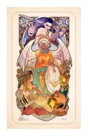 plakat-art-nouveau-ashley-johnson-z-okazji-10-lecia-critical-role-46-x-28