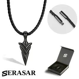 meski-skorzany-naszyjnik-arrow-czarny