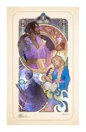 critical-role-art-print-matthew-mercer-10-lat-art-nouveau-46x28-bez-ramy