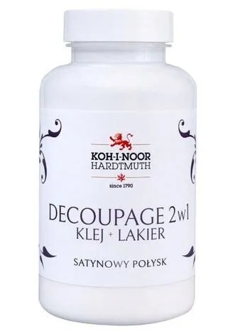 Klej i lakier do decoupage Koh-I-Noor 2w1 połysk 200 ml