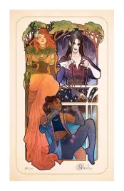 plakat-art-nouveau-marisha-ray-z-gry-critical-role-10-rocznica-46-x-28