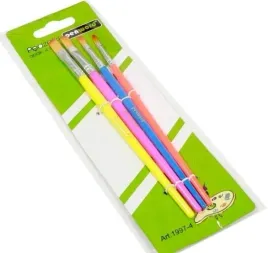 penword-zestaw-4-pedzli-neonowych-ergonomiczne-rozne-rozmiary