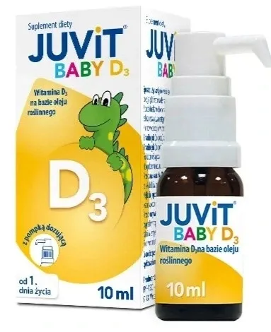 Juvit Baby D3 krople doustne dla niemowląt 10 ml