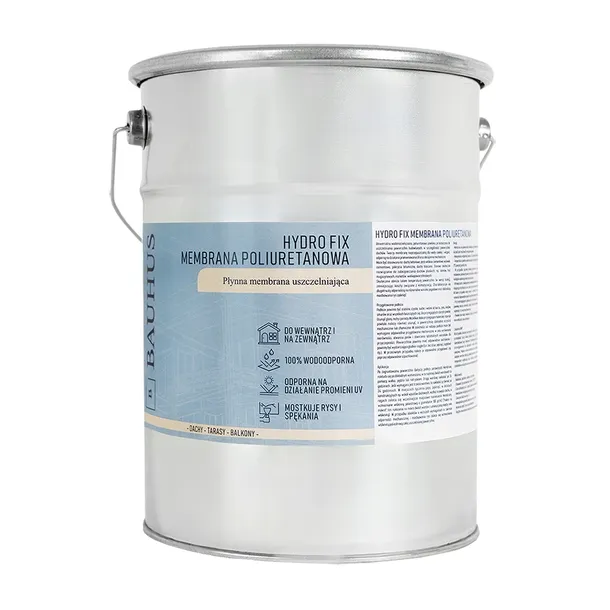 MEMBRANA uszczelniająca papa w płynie NA BALKON taras Czarna 5kg 5000ml