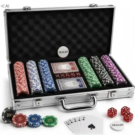 zestaw-do-pokera-zetony-300szt-poker-2-talie-kart-kostki-walizka-premium