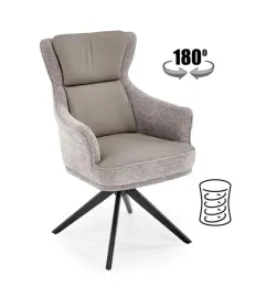 krzeslo-tapicerowane-obrotowe-ciemny-bezowy-k611-ekoskora-tkanina-salon