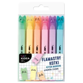 flamastry-kidea-6-kolorowzestaw-pisakow-derform-motyw-kotki